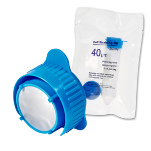 mtc bio eadystrain™ ii cell straining kit w/ strainer, 50ml tube and screw cap, 40µm, blue, sterile, individually wrapped