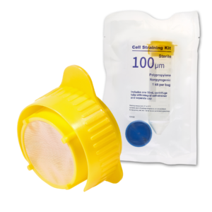 mtc bio eadystrain™ ii cell straining kit w/ strainer, 50ml tube and screw cap, 40µm, blue, sterile, individually wrapped